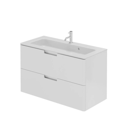 Тумба с раковиной Creto Bravo White 100 см