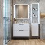 Тумба с раковиной Creto Bravo White 80 см