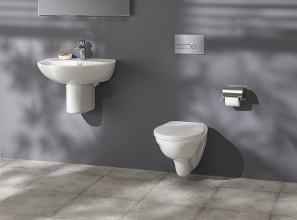 Крышка-сиденье для унитаза Jacob Delafon Patio E70021-00 с микролифтом, петли хром, шт