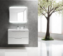 Тумба с раковиной подвесная BelBagno VITTORIA 90 Bianco Lucido, раковина белая