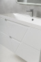 Тумба с раковиной подвесная BelBagno VITTORIA 90 Bianco Lucido, раковина белая