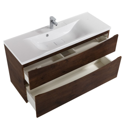Тумба с раковиной подвесная BelBagno MARINO-H60 120 Rovere Moro, раковина белая