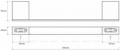 Держатель для полотенец Bemeta Via 135004022 (45 см)