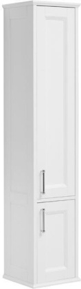 Шкаф-пенал Aquanet Бостон 36 L белый матовый (ручки золото)