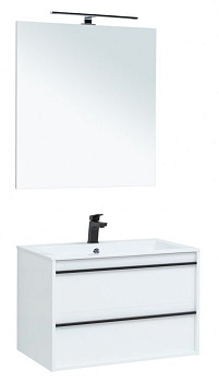 Мебель для ванной Aquanet Lino 80 белый матовый