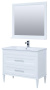 Мебель для ванной Aquanet Бостон М 100 белый (лит. мрамор)