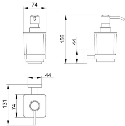 Дозатор Timo Selene 10039/00