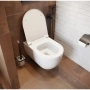 Унитаз подвесной безободковый Bocchi Parma (V-Tondo) 1417-001-0129 с крышкой-сиденьем микролифт A0336-001, белый глянец