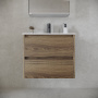 Тумба подвесная SANCOS Urban 590х450х550, c двумя ящиками оснащенными доводчиками, дуб галифакс натуральный , арт. UR60EG