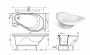 Ванна из искусственного мрамора Эстет Грация R 170x94