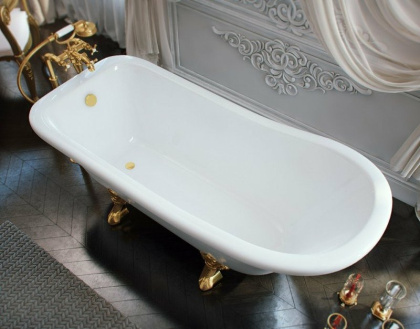 Ванна из искусственного мрамора Эстет Царская 150x73                                                                                           