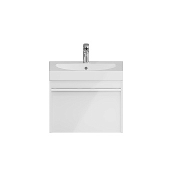 Тумба с раковиной Kerama Marazzi Modula 60 см MO.60.1+1\WHT глянцевый белый