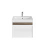 Тумба с раковиной Kerama Marazzi Modula 60 см MO.60.1+1\WHT глянцевый белый