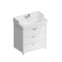 Тумба с раковиной Kerama Marazzi Pompei 80 см PO.N.80.3\WHT глянцевый белый