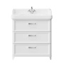 Тумба с раковиной Kerama Marazzi Pompei 80 см PO.N.80.3\WHT глянцевый белый