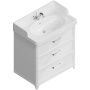 Тумба с раковиной Kerama Marazzi Pompei 80 см PO.N.80.3\WHT глянцевый белый