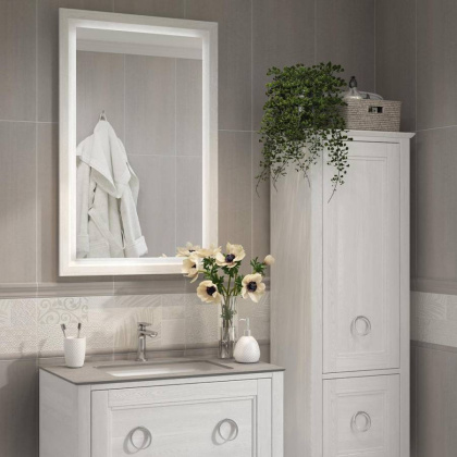 Тумба PLAZA Classic Neo напольная с ящиком 80, белая матовая PL.CN.80.1\WHT.M
