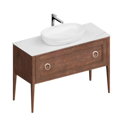 Тумба PLAZA Classic Neo напольная с ящиками 120, орех PL.CN.120.1+1\NUT.M