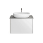 Тумба PLAZA Modern подвесная с ящиками 80, белая глянцевая PLB.M.80.2\WHT