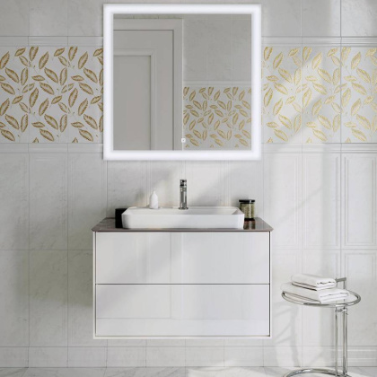 Тумба PLAZA Modern подвесная с ящиками 80, белая глянцевая PLB.M.80.2\WHT