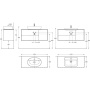 Тумба PLAZA Modern подвесная с ящиками 120, дуб Орегон PLB.M.120.3\OAK.O
