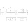 Тумба PLAZA Modern подвесная с ящиками 120, дуб Орегон PLB.M.120.3\OAK.O