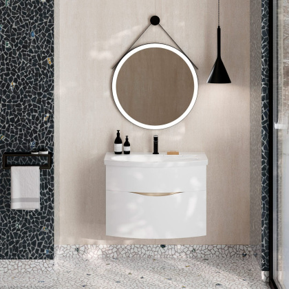 Зеркало CONO круглое 70, черное матовое CO.mi.70\BLK