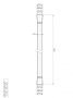 CZR-FMD-150-NOP Гибкий шланг PVC, длина 1,5 м, чёрный матовый