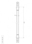 CZR-FMD-180-01 Гибкий шланг PVC, длина 1,8 м, хром