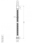 CZR-FMM-150-NOP Гибкий шланг металлизированный, длина 1,5 м, чёрный матовый