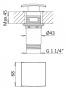 PORTA-LS1-SS Смеситель для раковины однорычажный, с донным клапаном, исполнение sunset
