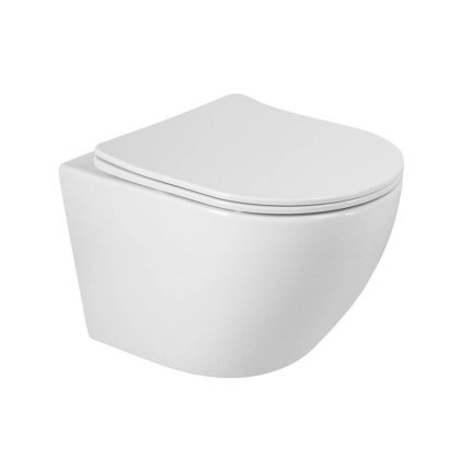 Унитаз подвесной безободковый с сиденьем BELBAGNO SFERA-R