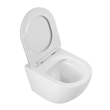 Унитаз подвесной безободковый с сиденьем BELBAGNO SFERA-R