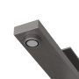 SLIDER-LC-NOP-W0 Смеситель для накладной раковины однорычажный, без донного клапана, черный матовый