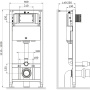 I012704 Pro Инсталляция для подвесного унитаза