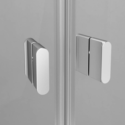 W88E-205-080MT64 X-Joy Twin Slide,  Душевое ограждение c поддоном, 80x80, профиль мат Хром