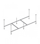 W52A-170-075W-R Inspire V2.0 Каркас для ванны, 170х75 , комплект