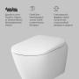 CCC301700SC Sensation подвесной унитаз с интегрированным электронным биде TouchReel