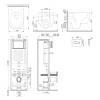 IS110151.DX77C1700 ErgoFit Инсталляция с клавишей L глянец. хром с подвесным унитазом Jupiter без ободка с сид
