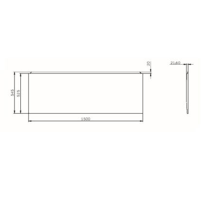 W94A-150-070W-P X-Joy панель фронтальная для ванны 150х70