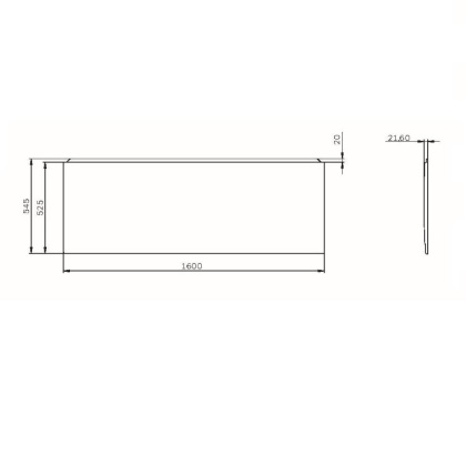 W94A-160-070W-P X-Joy панель фронтальная для ванны 160х70