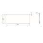 W94A-160-070W-P X-Joy панель фронтальная для ванны 160х70