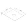 M8FST0600WM Func, Столешница, 60 см, цвет белый матовый