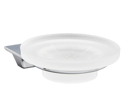 Мыльница Kammel, 7,3х3,5х11,2 см, хром и белый, K-8329
