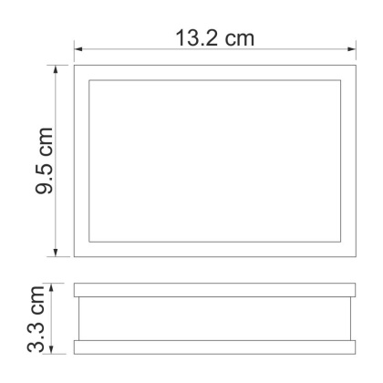 Мыльница Inn, 13,2х3,3х9,5 см, бежевая, K-4329