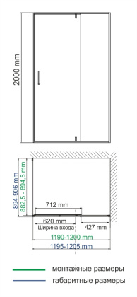 Aisch 55P07 Душевой уголок Wasserkraft