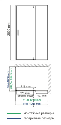 Aisch 55P10 Душевой уголок Wasserkraft