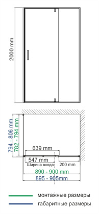 Elbe 74P20 Душевой уголок Wasserkraft