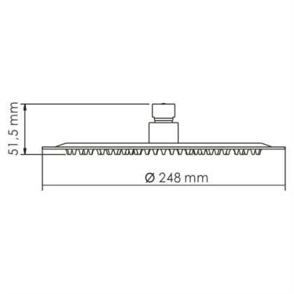 A4248.097.121.275.100.276 Thermo Встраиваемый комплект для душа с верхней душевой насадкой и лейкой