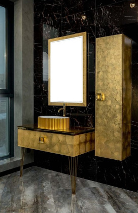 Консоль LUCIDO 80 см Поталь GoldFoil 770-080-Foil Boheme